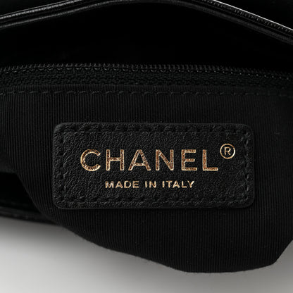 Chanel Glazed Calfskin Quilted Double Pocket Crossbody Flap Black 6 of 10