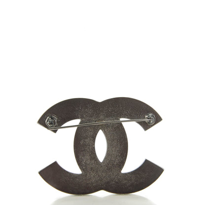 Chanel Ruthenium Chain CC Large Brooch Pin 3 of 7