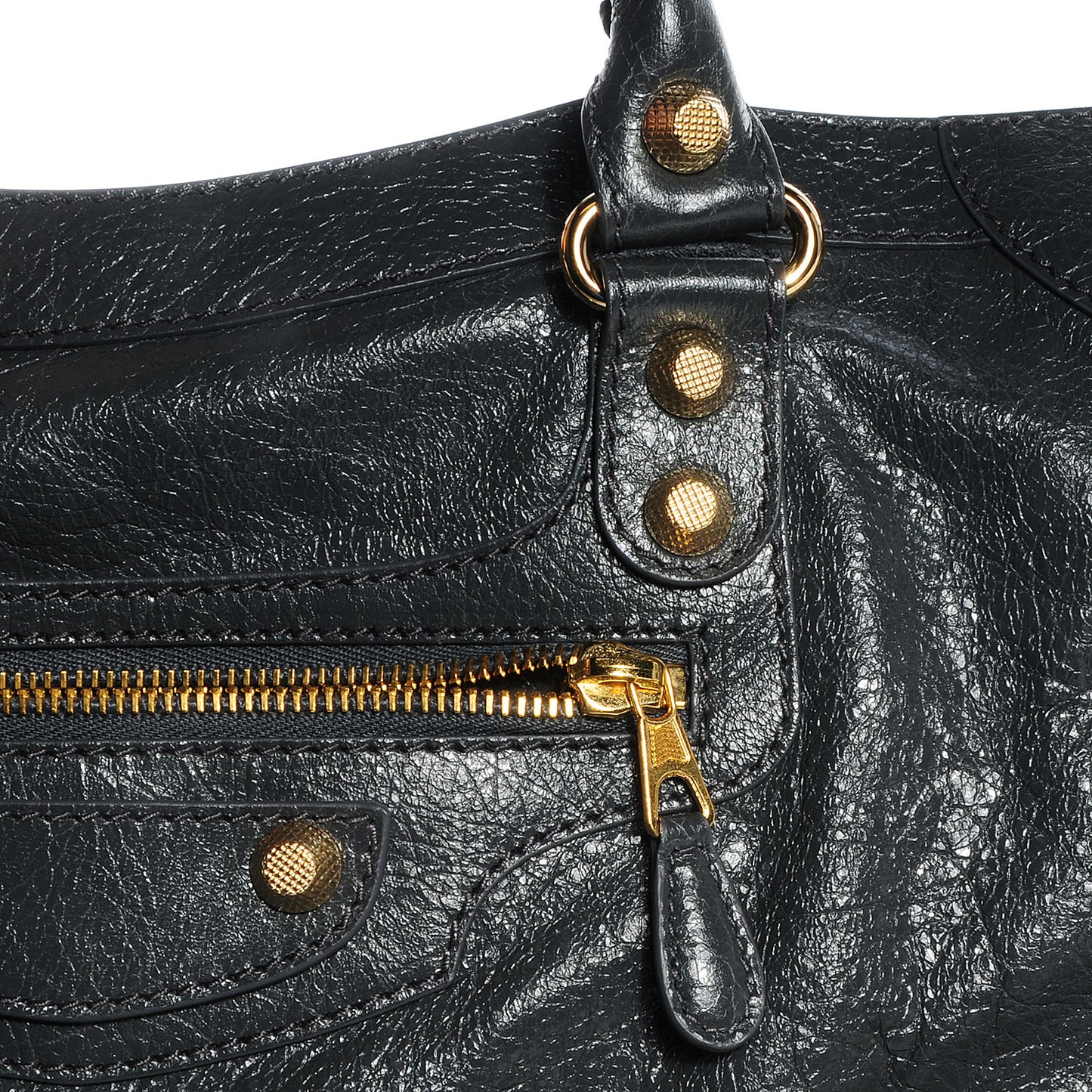 Agneau Giant 12 Gold Hardware City Gris Fossile