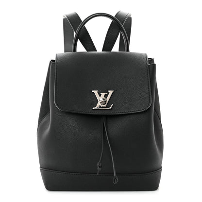 Louis Vuitton Calfskin Lockme Backpack Black 1 of 10