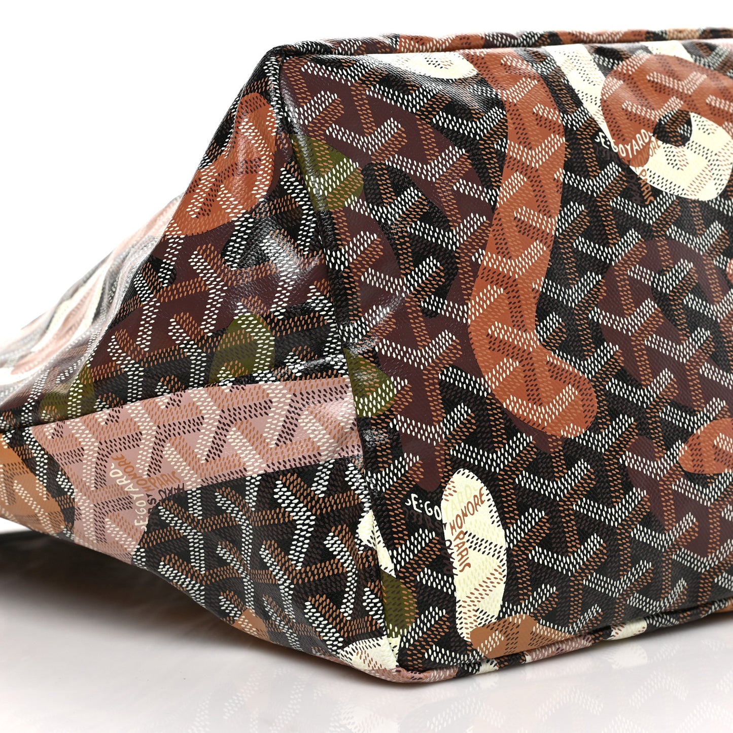 Goyardine Saint Louis Lettres Camouflage GM Black Pink Multicolor