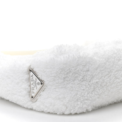 Prada Terry Cloth Mini Re-Edition 2000 Bag White Black 5 of 9