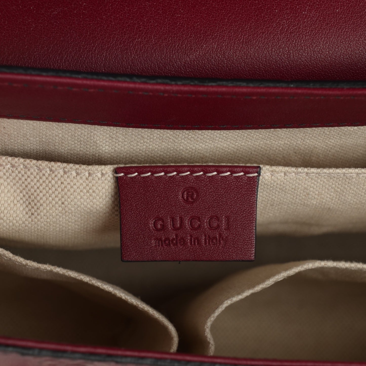 Soft Guccissima Medium Emily Chain Shoulder Bag Classic Ruby