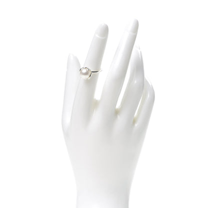 Tiffany Sterling Silver Freshwater Pearl Paloma Picasso Olive Leaf Ring 50 5.5 2 of 6