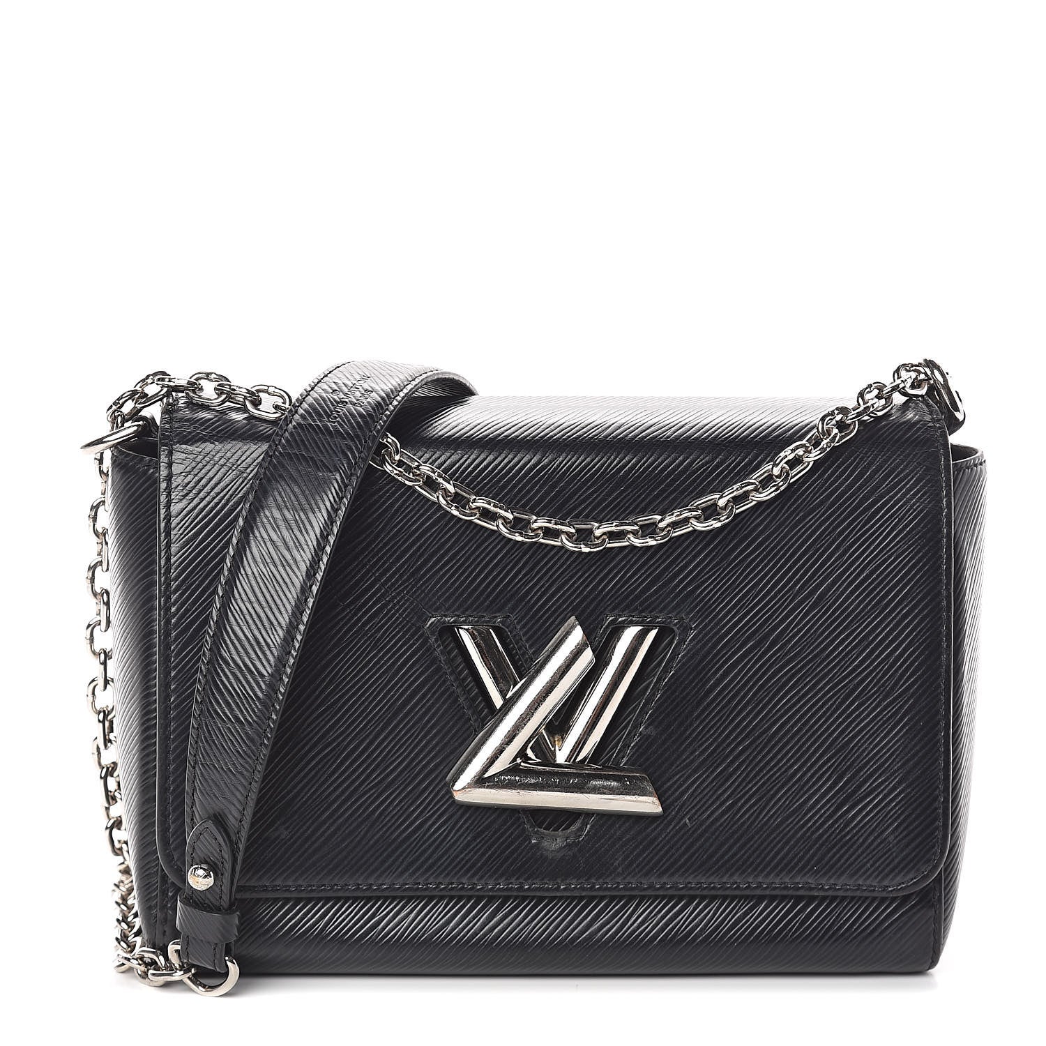 Louis Vuitton Epi Twist Shoulder Bag MM Black 1 of 9