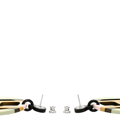 Hermes Lacquered Horn H Equipe Earrings Songe 2 of 3