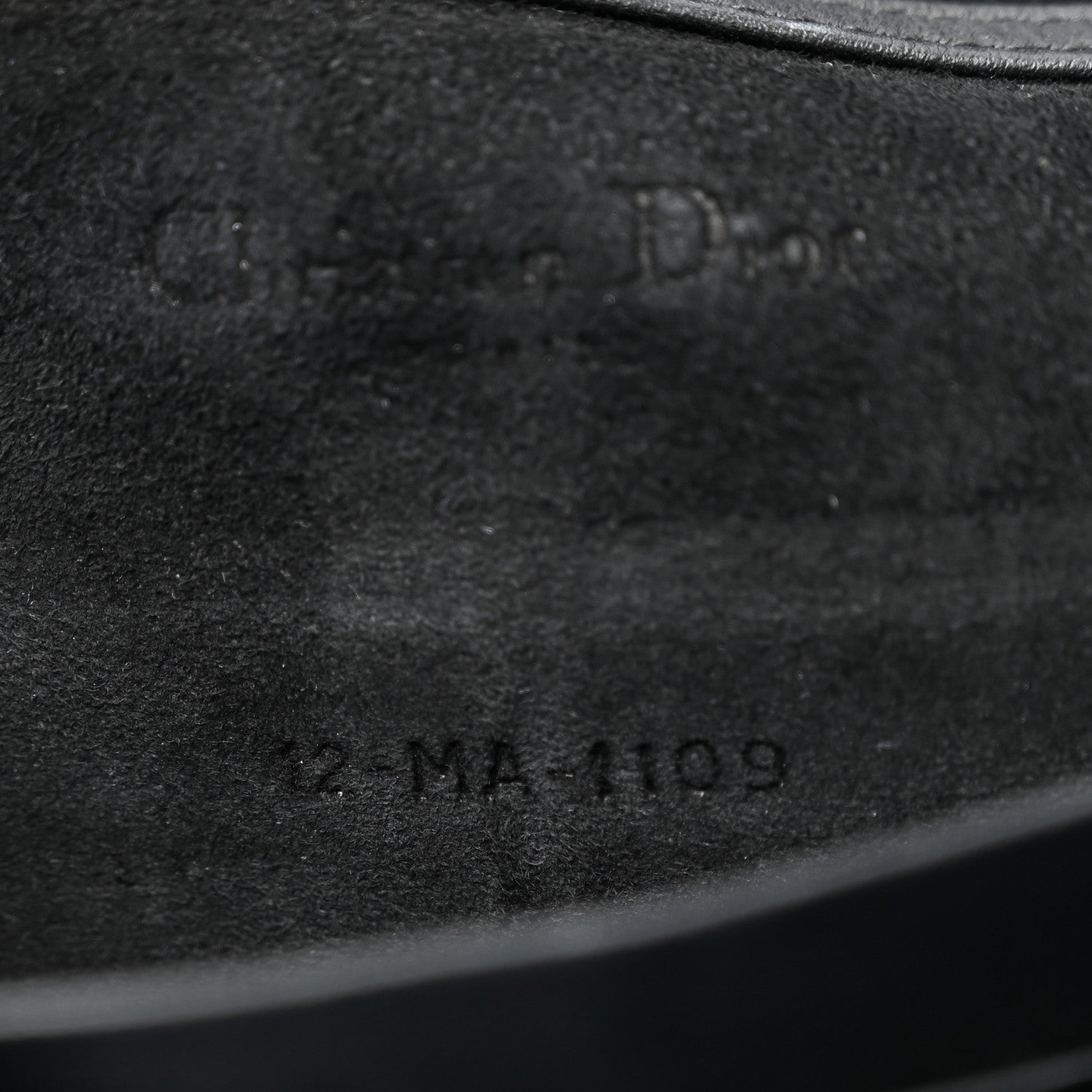 Christian Dior Ultra Matte Calfskin Saddle Chain Pouch Black 7 of 10