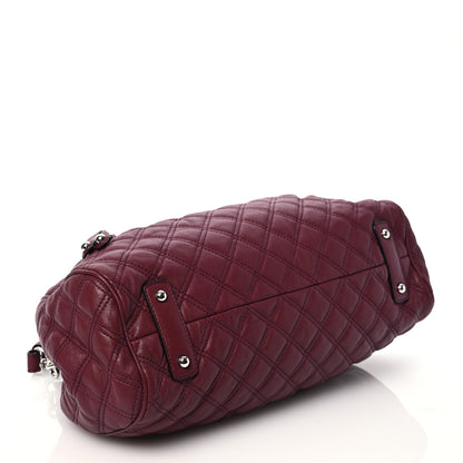 Marc Jacobs Calfskin Quilted Stam Bag Cherry 4 of 10