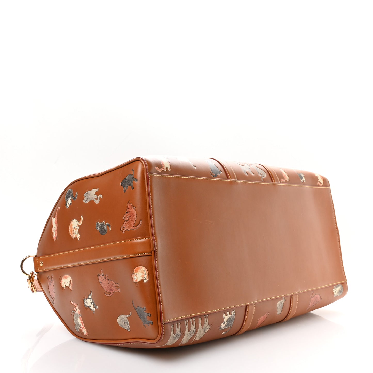 Calfskin Catogram Keepall Bandouliere 55  Tan