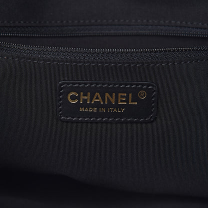 Chanel Lambskin Quilted Drawstring Backpack Black 7 of 14