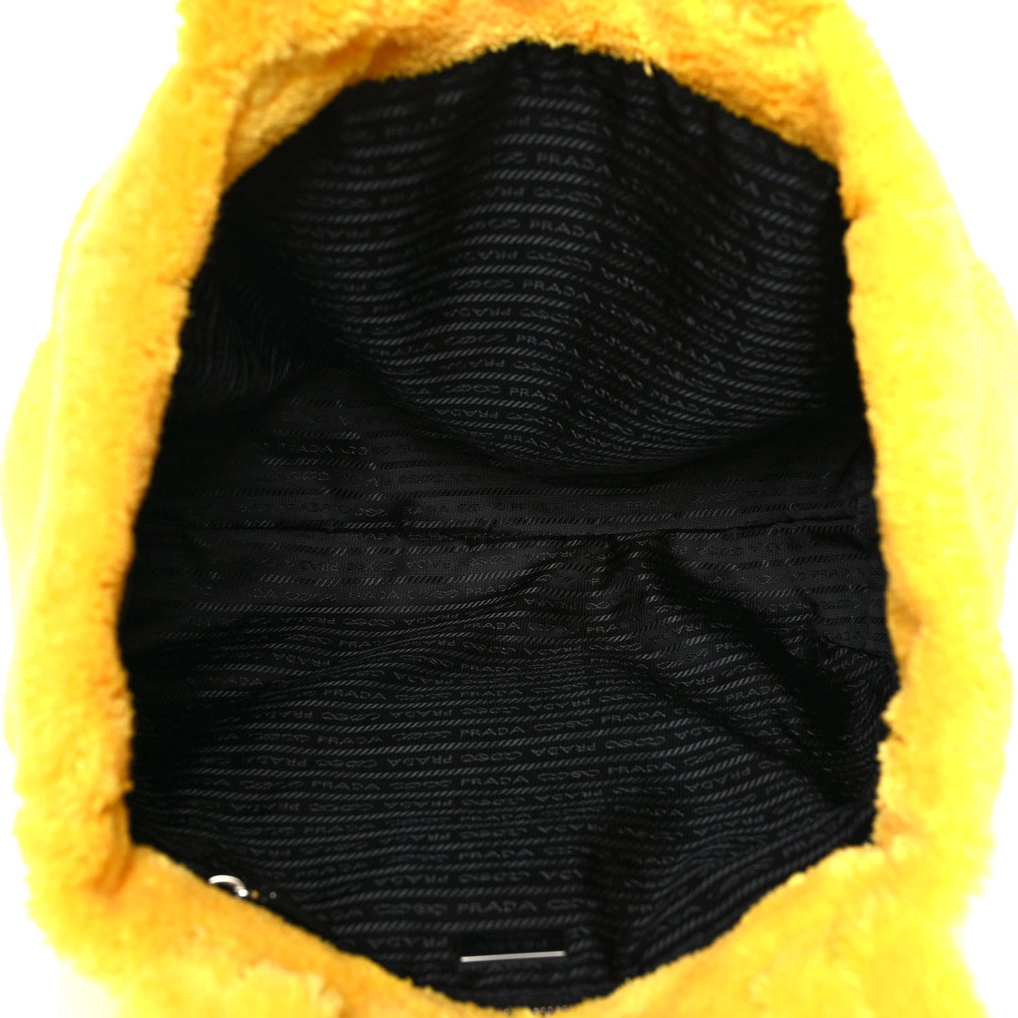 Terry Cloth Tote Bag Giallo Black