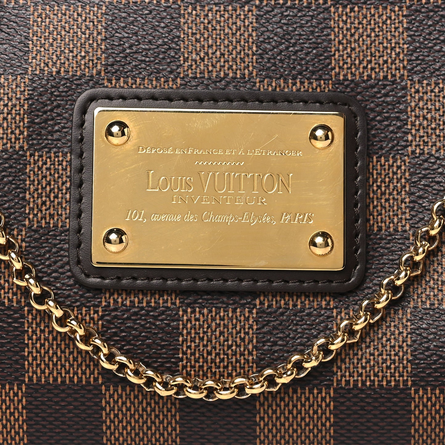 Damier Ebene Eva Clutch