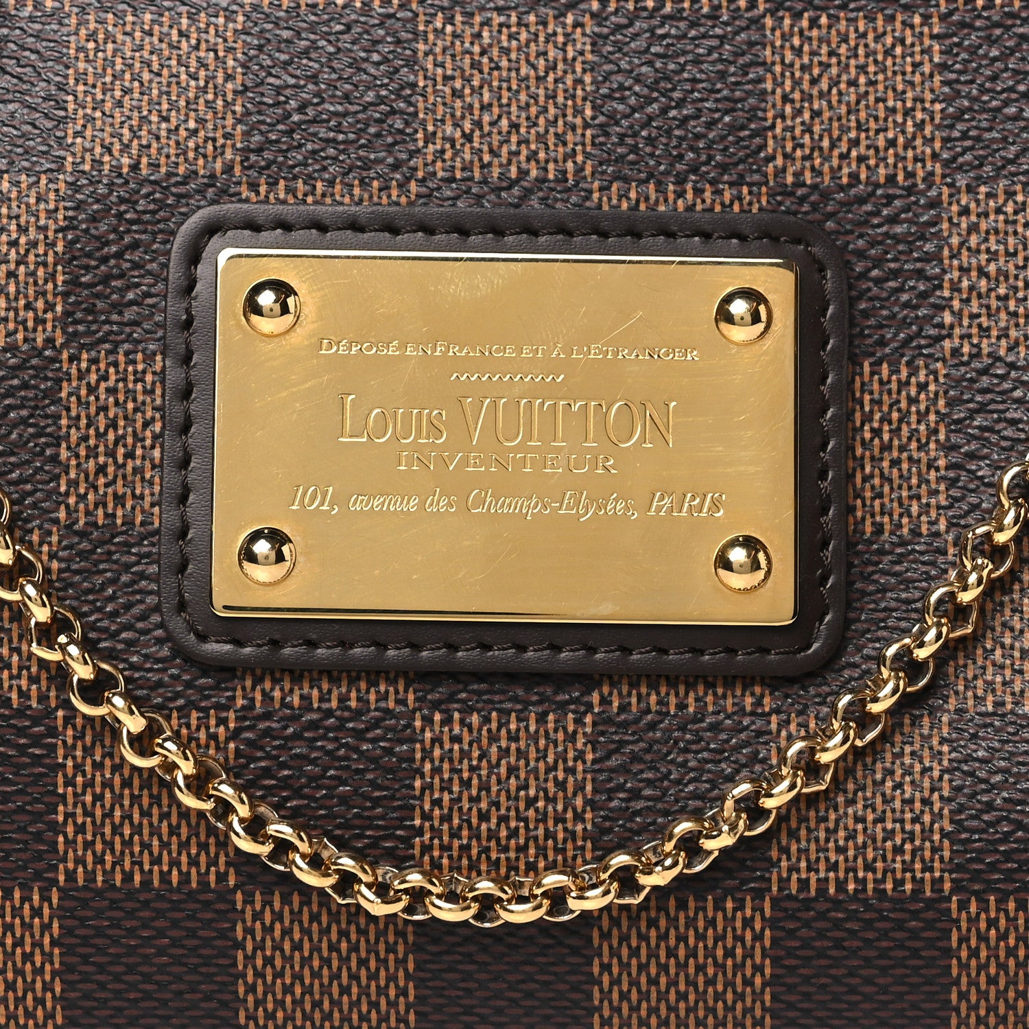 Louis Vuitton Damier Ebene Eva Clutch 7 of 9
