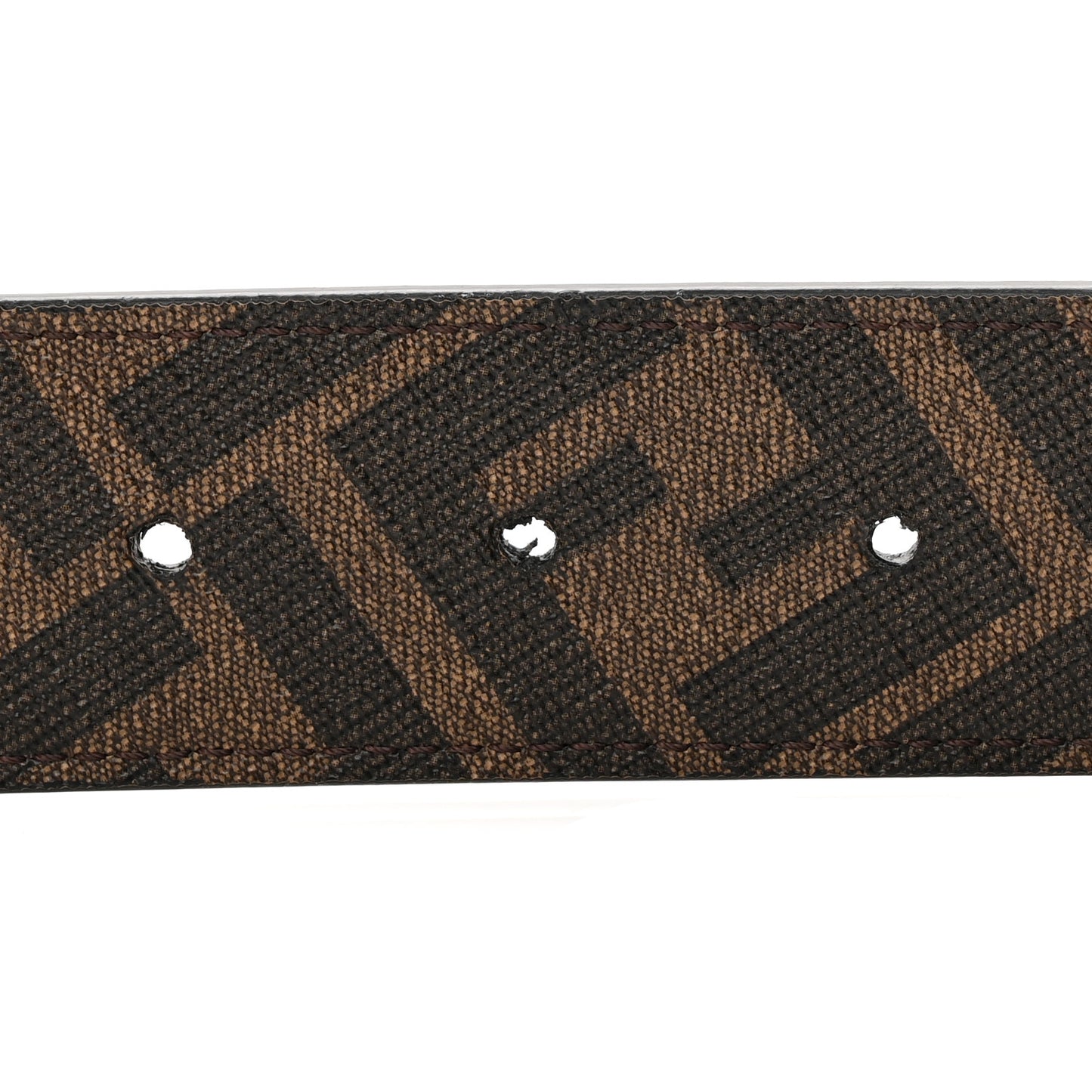 Cuoio Romano Glazed Fabric Enamel FF 1974 Reversible Belt 100 40 Black