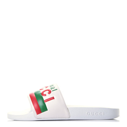 Gucci Nappa Original Gucci Mens Slide Sandals 8 Great White 1 of 7