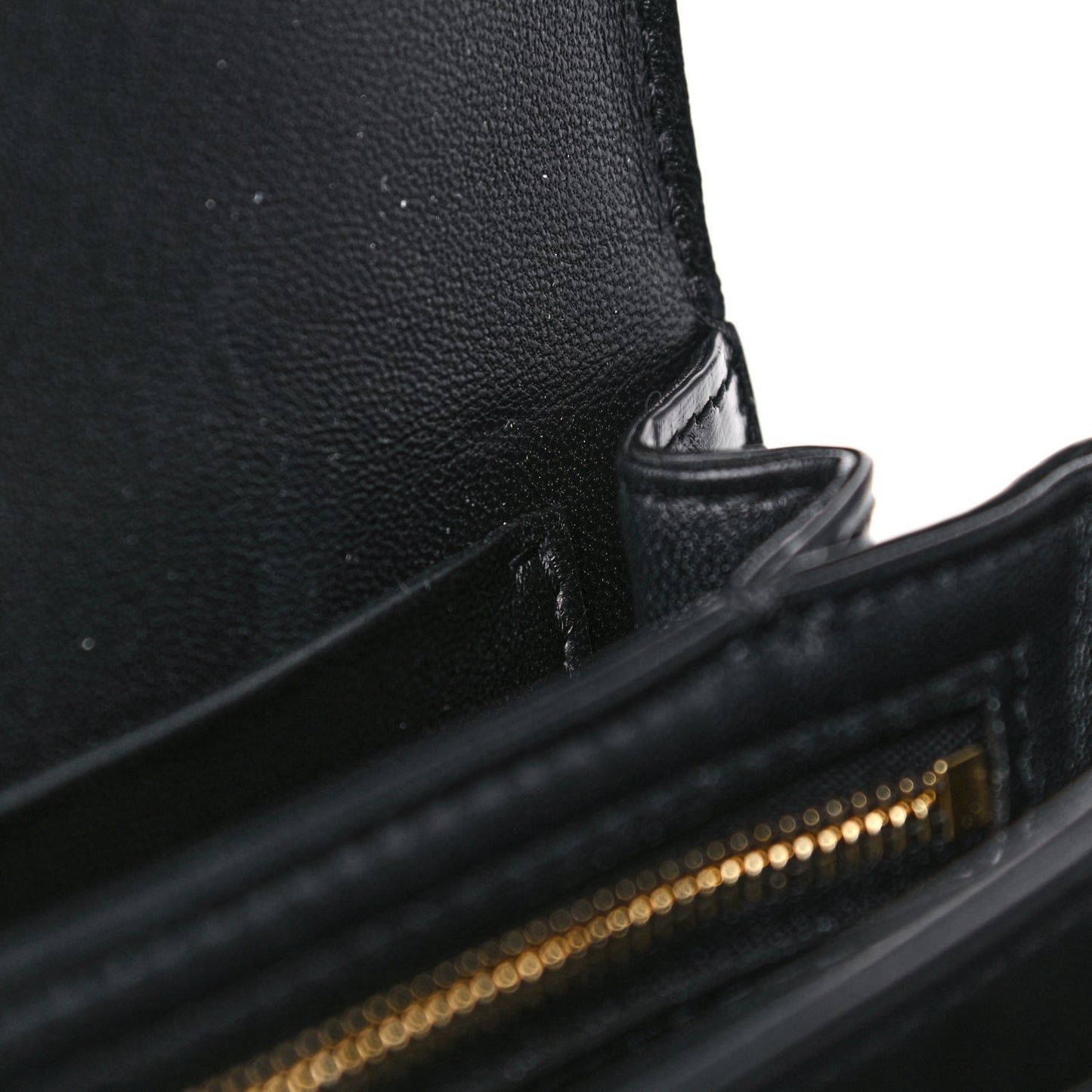 Shiny Calfskin Medium Triomphe Black