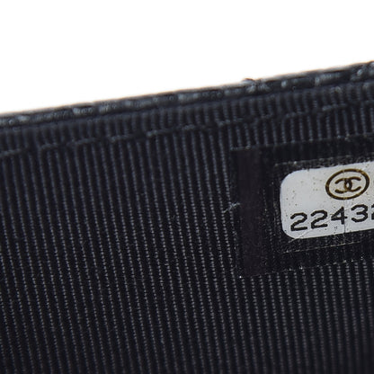 Chanel Caviar Quilted Flap Card Holder Black 8 of 9