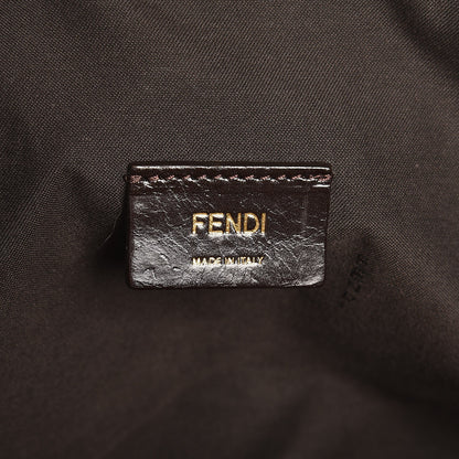 Fendi Pequin Vitello Zip Tote Tobacco Foresta 7 of 9