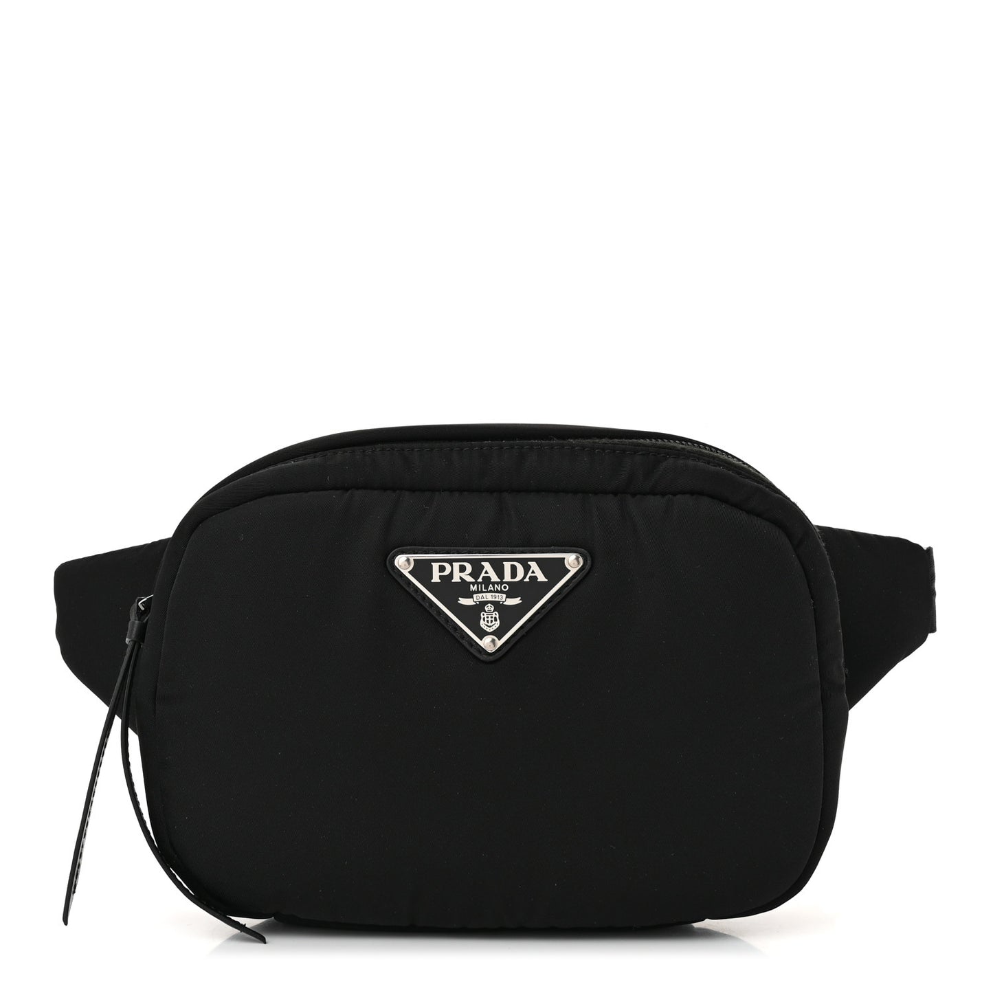 Tessuto Nylon Soft Padded Belt Bag Black