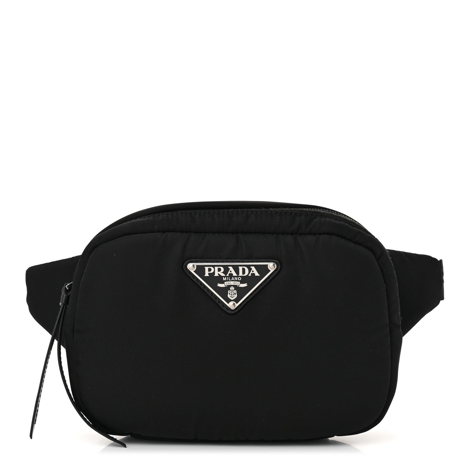 Prada Tessuto Nylon Soft Padded Belt Bag Black 1 of 14