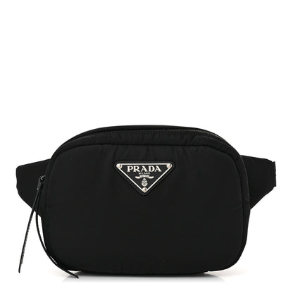 Prada Tessuto Nylon Soft Padded Belt Bag Black 1 of 14
