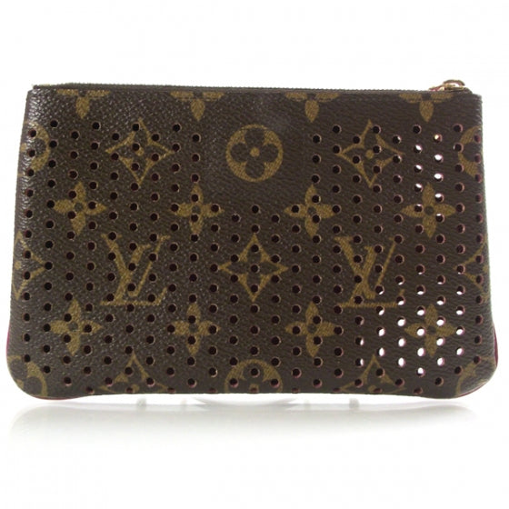 Louis Vuitton Monogram Perforated Pochette Plat Fuchsia 2 of 6