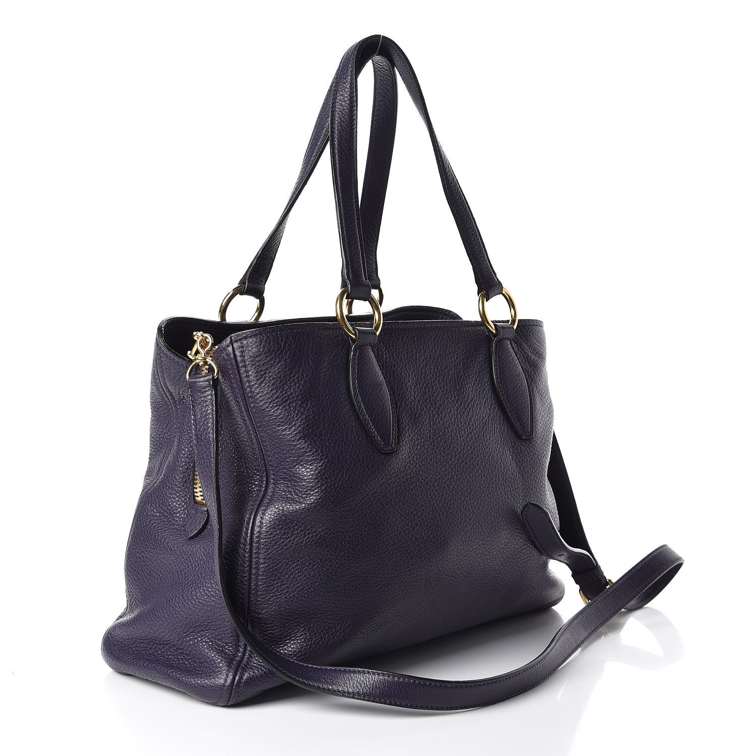 Miu Miu Vitello Daino Tote Uva 3 of 11