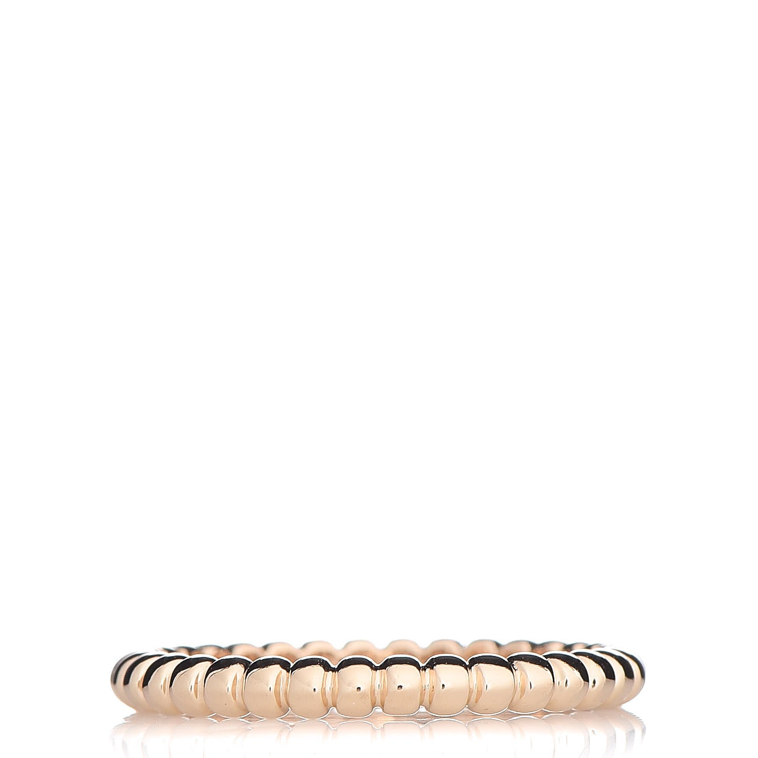 Van Cleef & Arpels 18K Rose Gold Small Perlee Ring 49 4.75 1 of 4