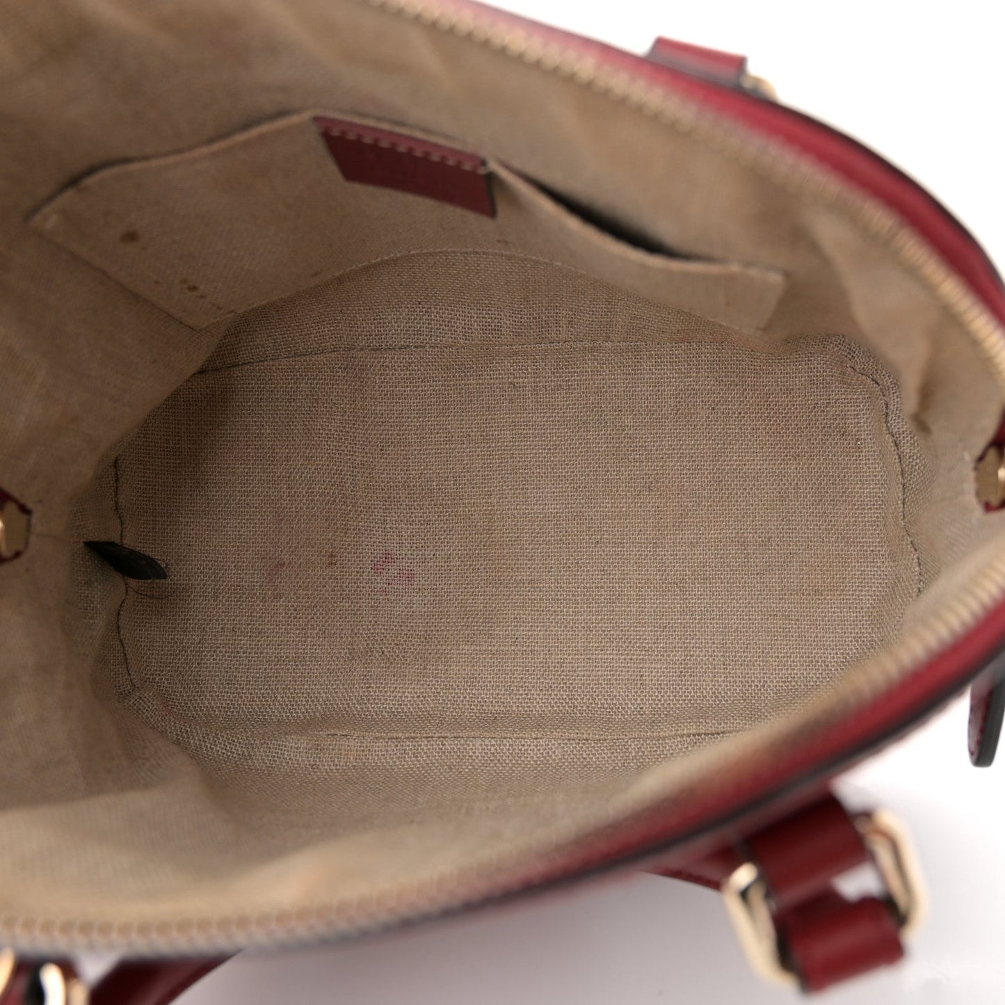 Soft Microguccissima Mini Dome Bag Rosso