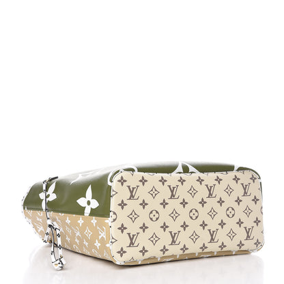Louis Vuitton Monogram Giant Neverfull MM Kaki 5 of 11