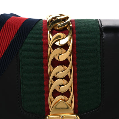 Gucci Calfskin Small Sylvie Shoulder Bag Black 8 of 12