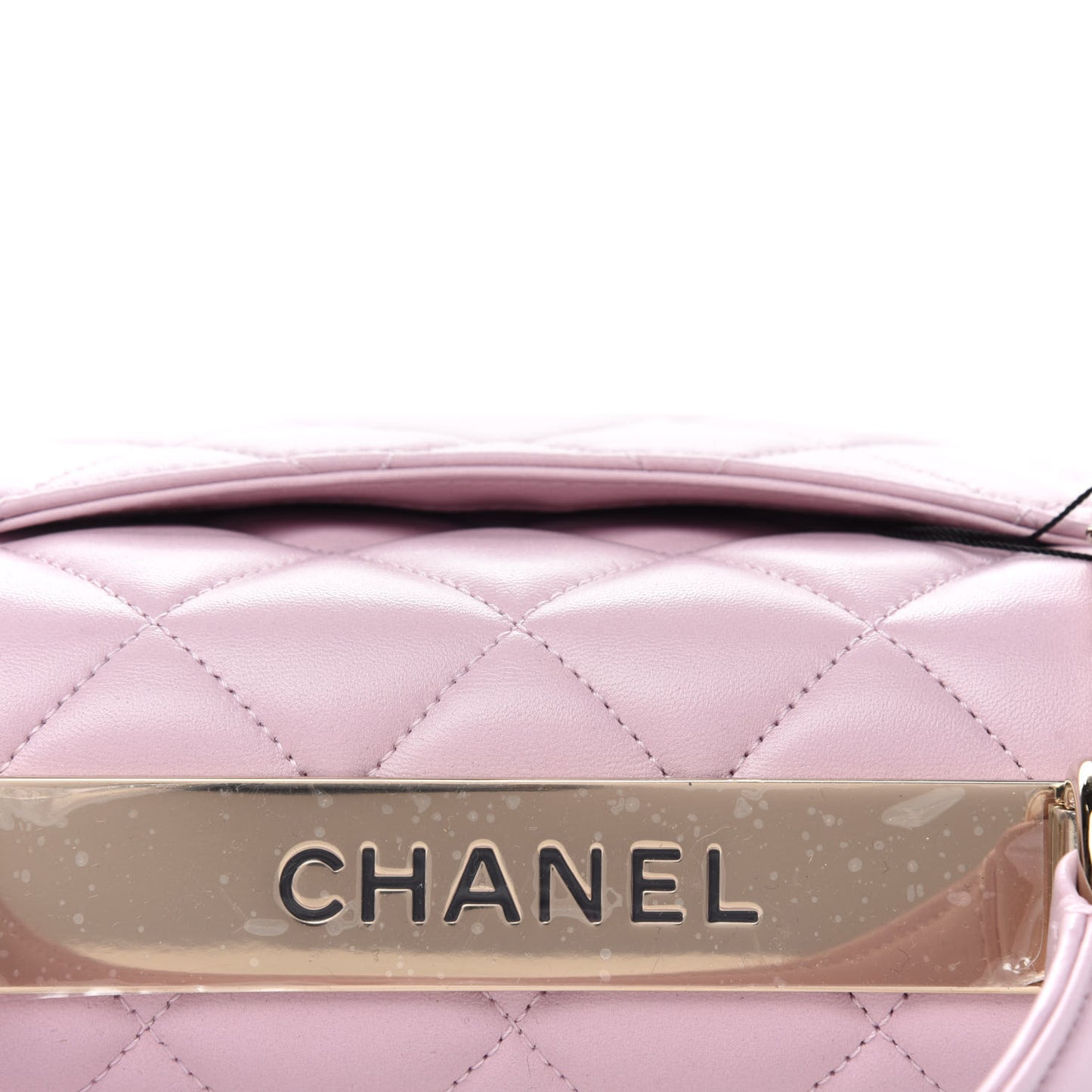 Lambskin Quilted Small Trendy CC Flap Dual Handle Bag Light Pink