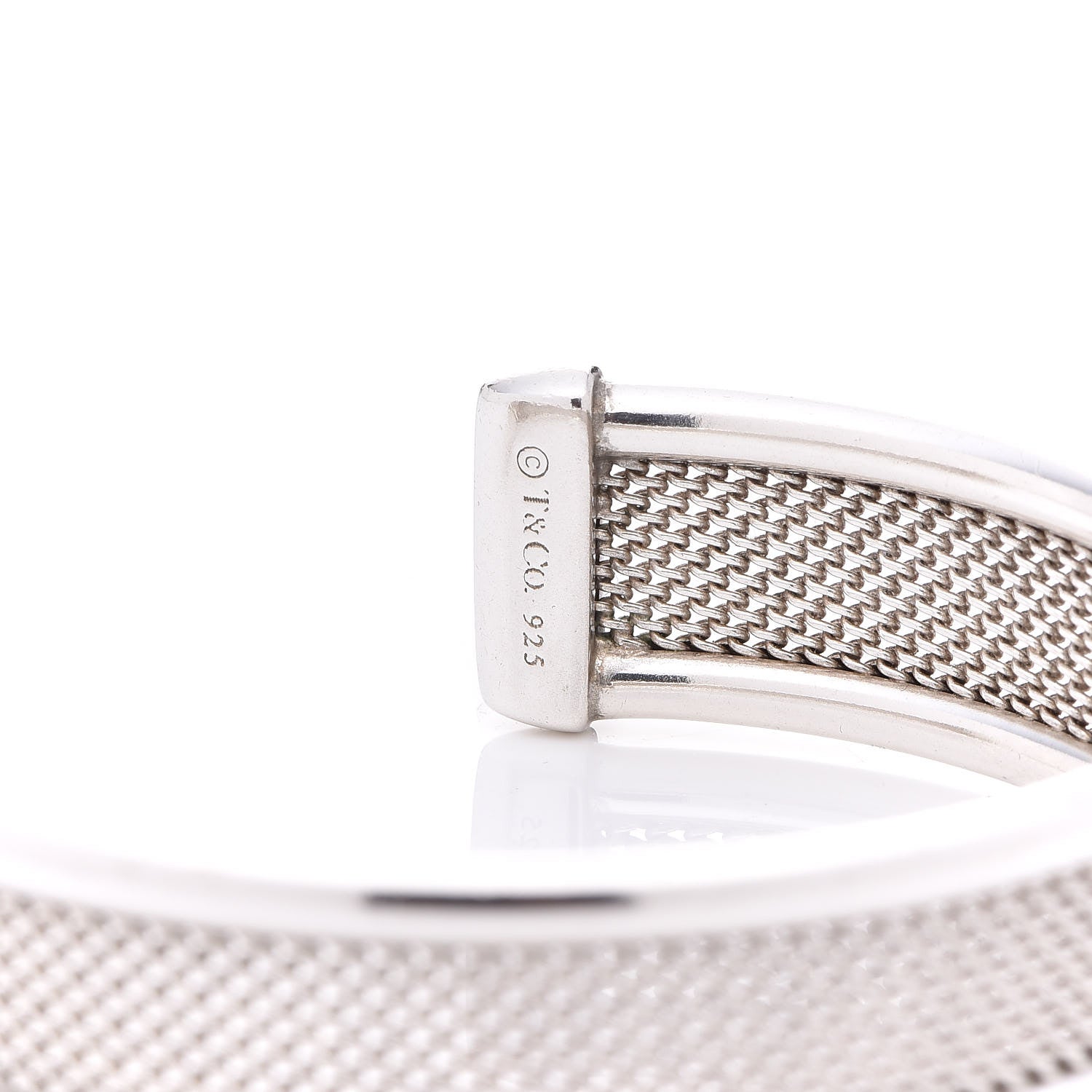 Tiffany Sterling Silver Mesh Cuff Bracelet 4 of 4