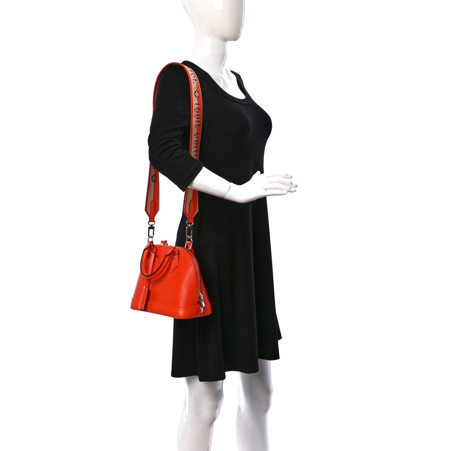 Louis Vuitton Epi Jacquard Alma BB Orange 2 of 10
