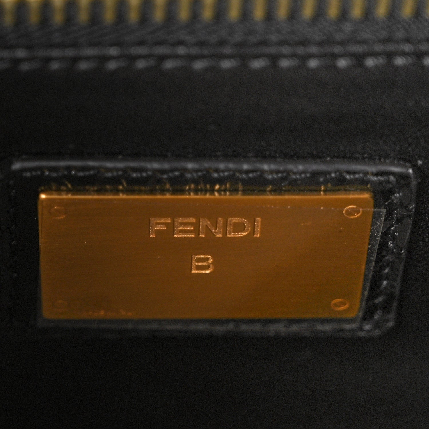 Fendi Snakeskin Large Peekaboo Iconic Satchel Black 7 of 10