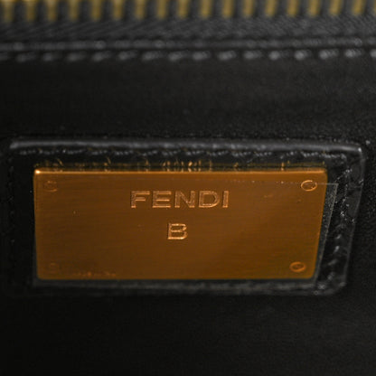 Fendi Snakeskin Large Peekaboo Iconic Satchel Black 7 of 10