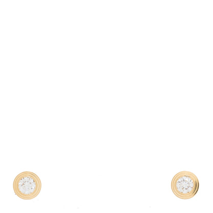 Cartier 18K Yellow Gold Diamond XS D'Amour Earrings 1 of 4
