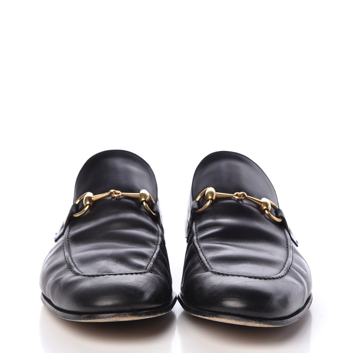 Gucci Calfskin Horsebit Mens Jordaan Loafers 11 Black 2 of 21