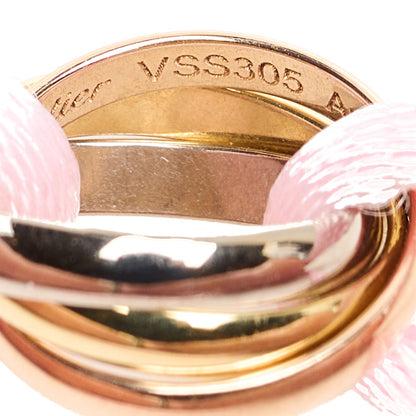 Cartier 18K Pink Yellow White Gold Trinity Adjustable Cord Bracelet Pink 5 of 7
