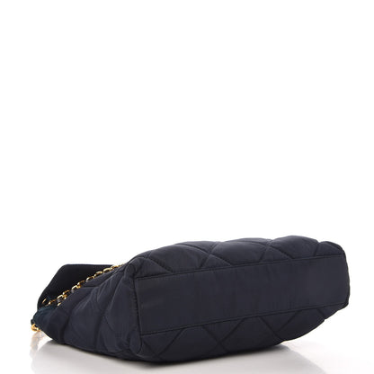 Prada Nylon Tessuto Impuntu Quilted Flap Shoulder Bag Navy 4 of 9