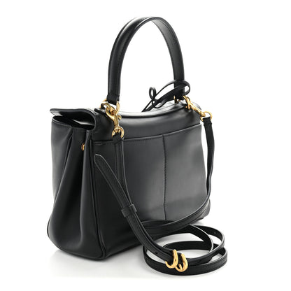 Balenciaga Natural Smooth Calfskin Mini Rodeo Top Handle Handbag Black 3 of 10