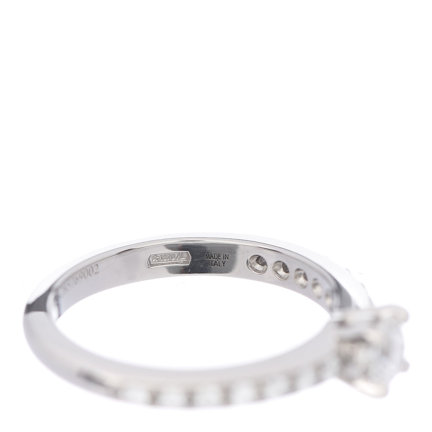 Bulgari Platinum Diamond .30ct Griffe Solitaire Engagement Ring 49 4.75 6 of 7