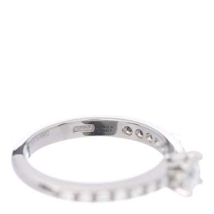 Bulgari Platinum Diamond .30ct Griffe Solitaire Engagement Ring 49 4.75 6 of 7
