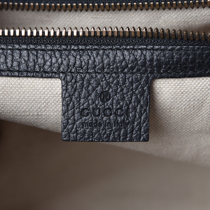 Gucci Calfskin GG Marmont Messenger Bag Black 8 of 10