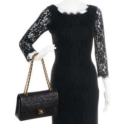 Chanel Lambskin Medium Double Flap Black 2 of 9