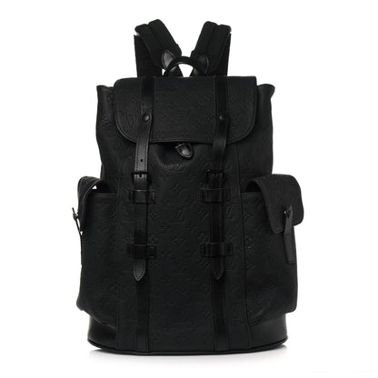 Louis Vuitton Taurillon Monogram Christopher MM Backpack Black 1 of 11