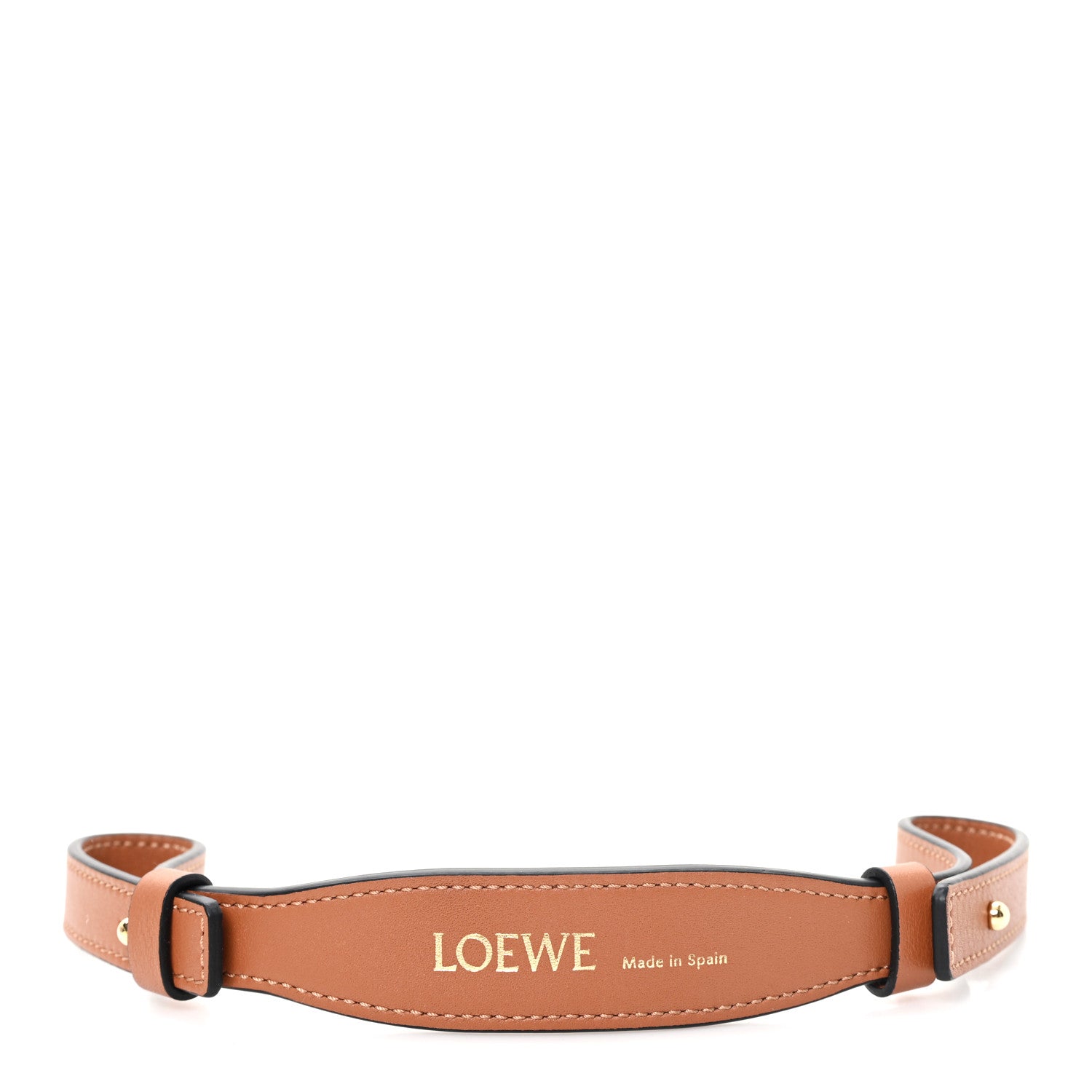 Loewe Calfskin Branded Short Strap Tan 1 of 4