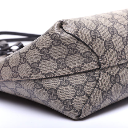 Gucci Calfskin GG Supreme Monogram Medium Reversible Tote Black 6 of 11