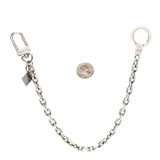 Louis Vuitton Metal Mens XL Key Chain Silver 2 of 4