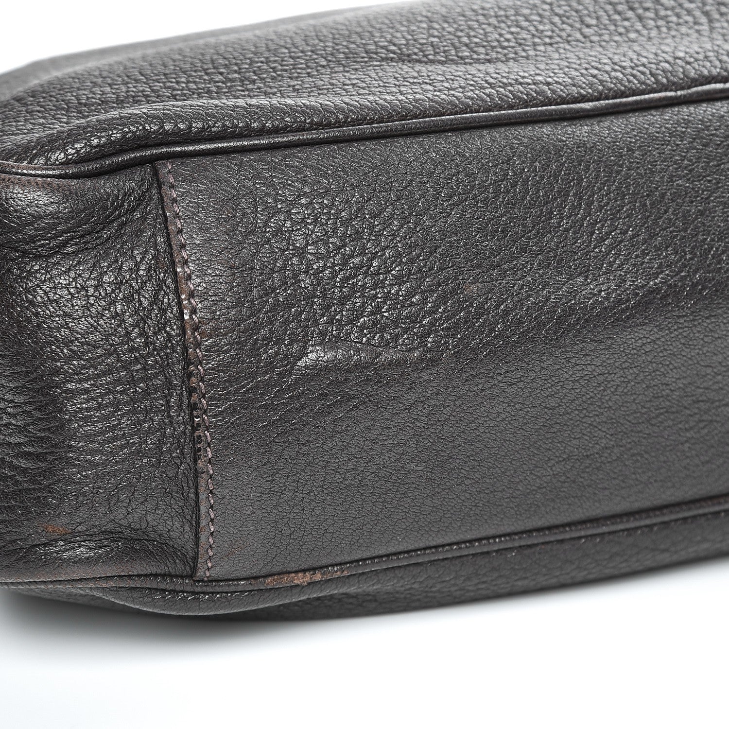 Prada Cervo Deerskin Crossbody Dark Brown 13 of 15